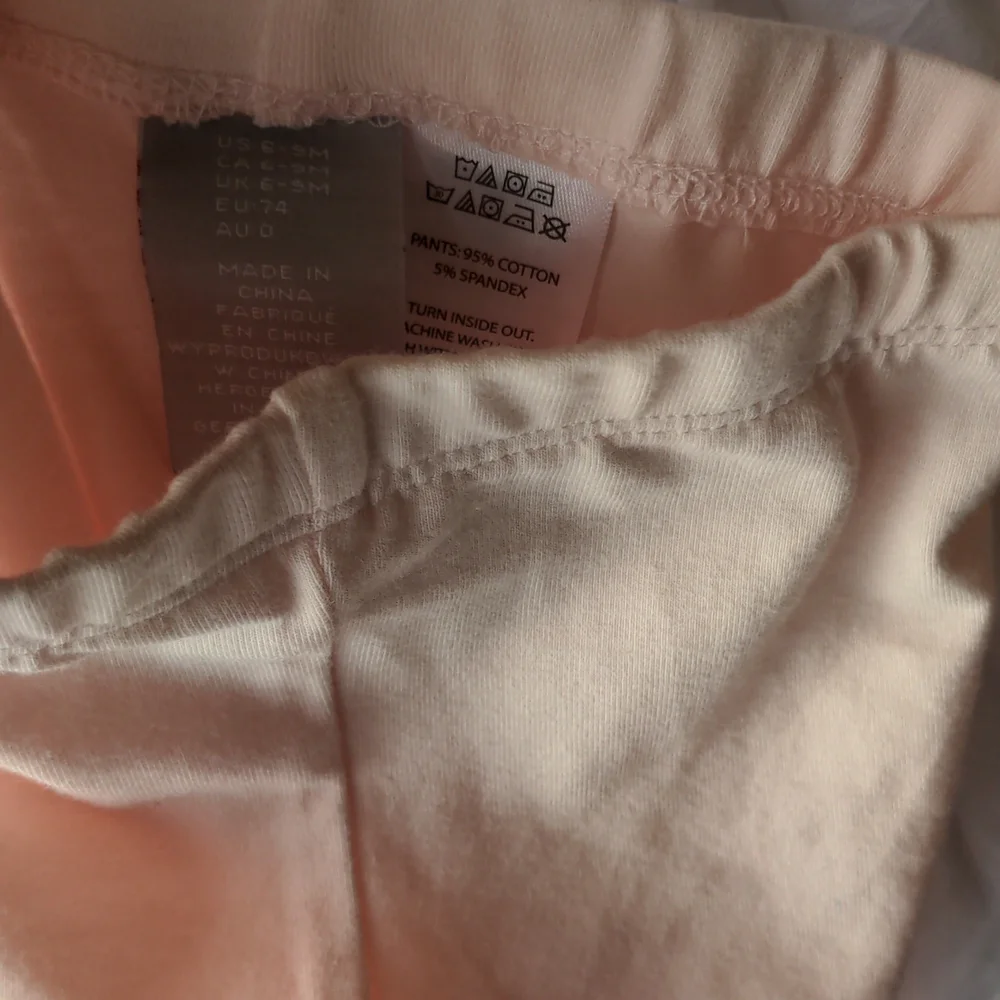 Tahari Dress white baby eyelet set pink leggings 6-9m - Picture 6 of 9